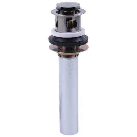 Delta Push Pop-Up w/Overflow, Stainless 33W576SS